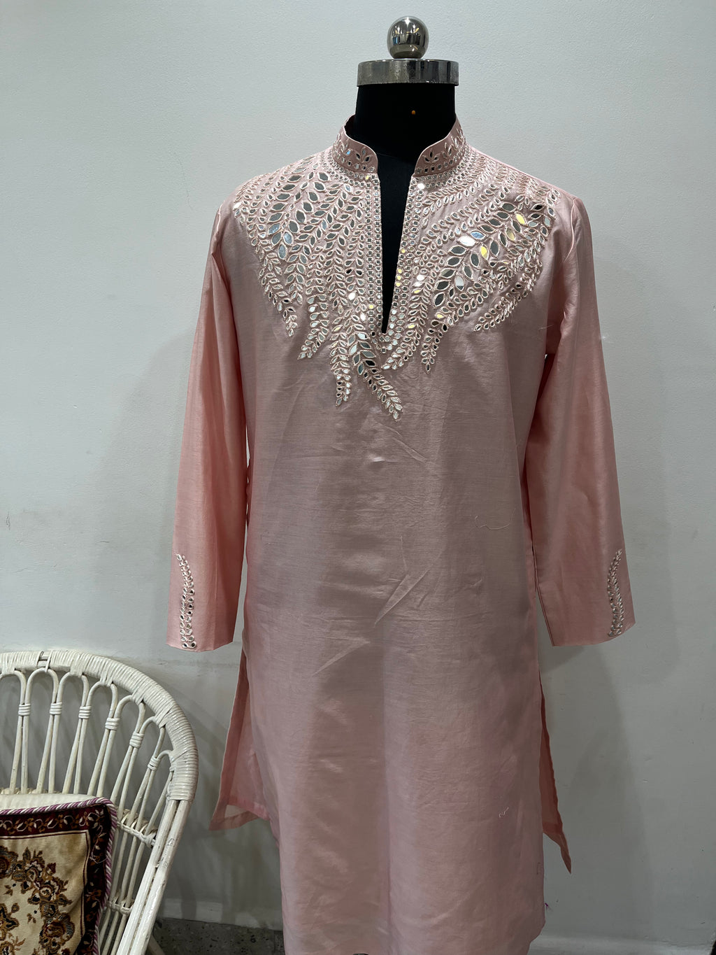 Mirror Embellished Kurta