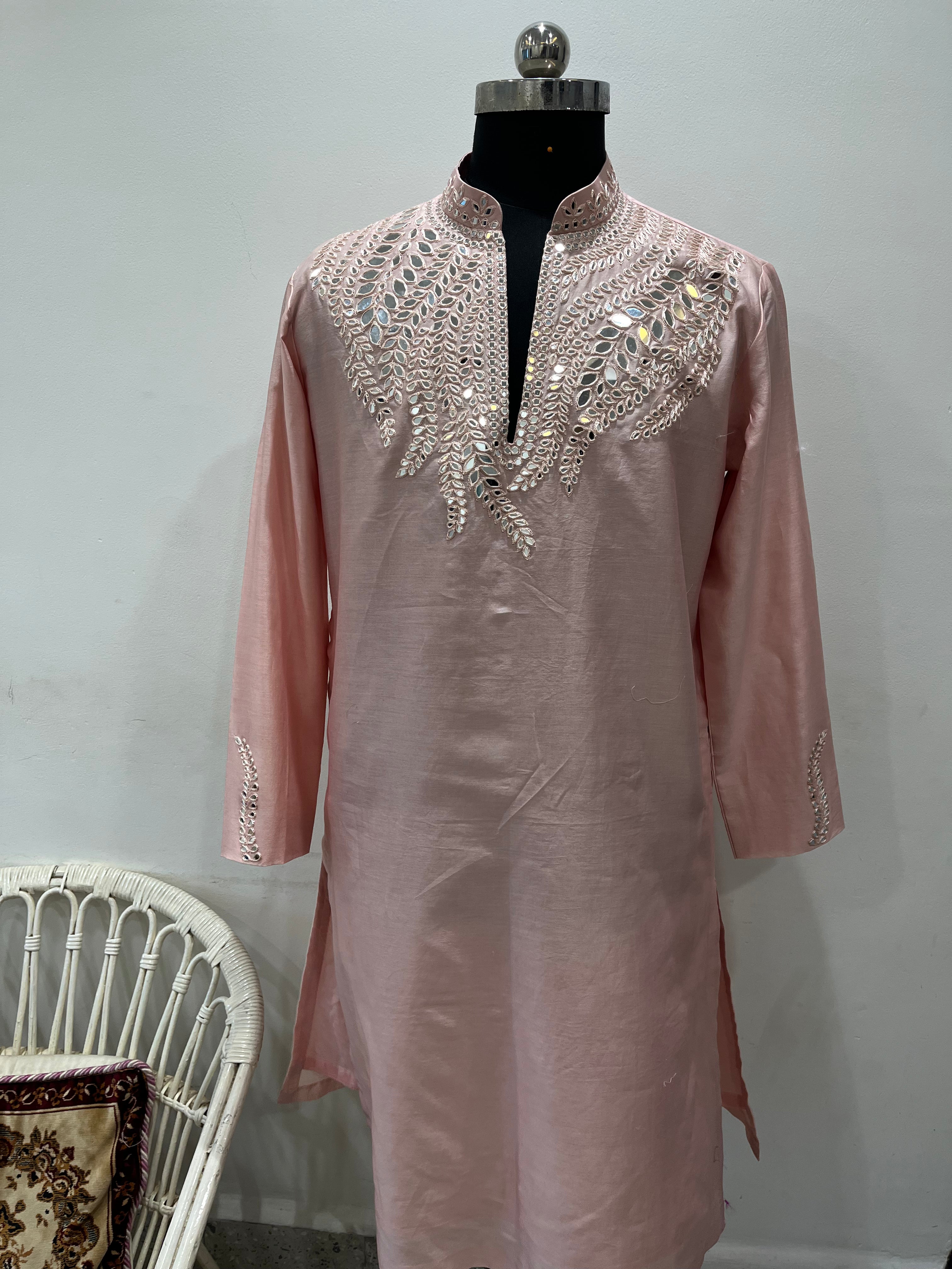 Mirror Embellished Kurta
