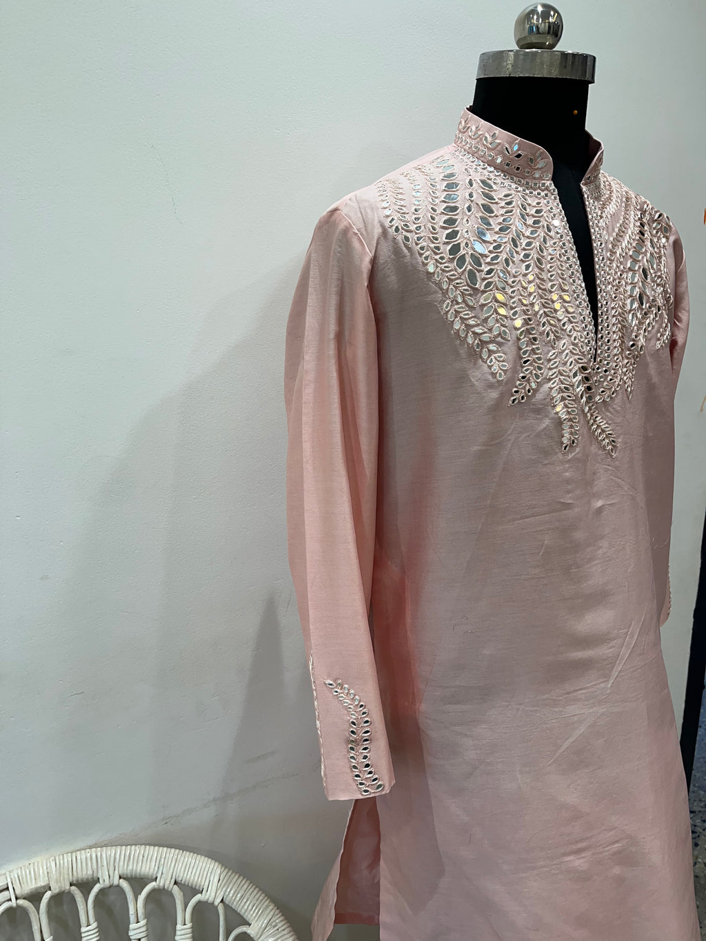 Mirror Embellished Kurta